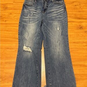 Risen Jeans Distressed Blue Women's Jeans size 15/32